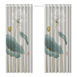 客厅房间隔断帘落地纱帘透光不透人卧室窗帘免打孔屏风防窥挂帘子