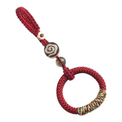 风指环钥匙扣防丢钥匙挂件编织绳