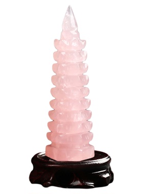 天然紫色水晶文昌塔摆件