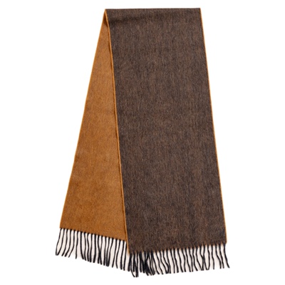 DENTS拼色双面两用羊绒围巾