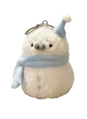 可爱海豹小雪人毛绒包挂件