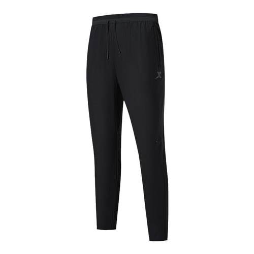 特步国人竞速专业跑步裤男2024冬季新款针织运动长裤976429630440