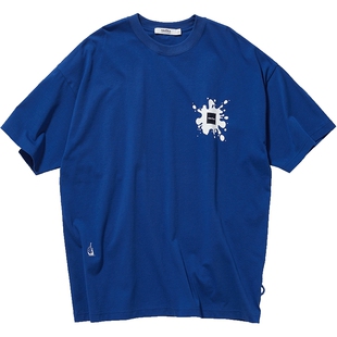 【官方正品】nautica whitesail日系无性别泼墨印花短袖圆领T恤