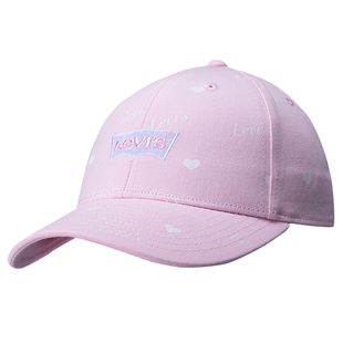 Levis李维斯女生鸭舌帽棒球帽儿童男女童运动帽遮阳帽子情侣软顶