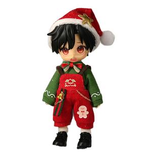 ob11娃衣 12分bjd新年冬日套装p9外套ufdoll衬衣 阿巳2.0 衣服p10