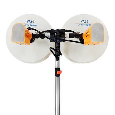 鲁昱光伏清洗设备太阳能光伏电站电动清洁工具光伏清洗机器人拖把