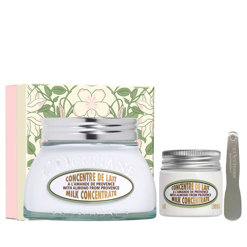 欧舒丹甜扁桃美肤乳保湿滋润留香身体乳润肤乳新年礼物礼盒男女