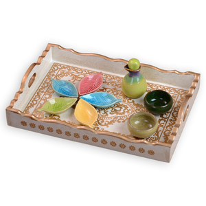 泰式SPA碗碟精油瓶陶瓷碗 spa美容院精油碗 美容精油碟托盘调配碟