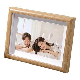 玻璃相框摆台支架加打印照片6寸7寸八寸洗照片做成空框挂墙定制