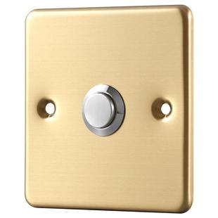 86型不锈钢暗装门禁开关常开出门按钮自复位开关门禁电源面板通用