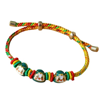 福字娃娃粽手链端午节粽子五彩绳