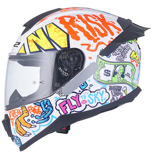 LS2摩托车头盔大尾翼全盔男女四季防雾电动车机车3C认证安全帽802