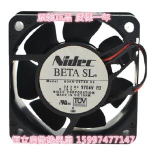 全新原装Nidec尼迪克D06A-24TS801 6025双滚珠ABB变频器散热风扇