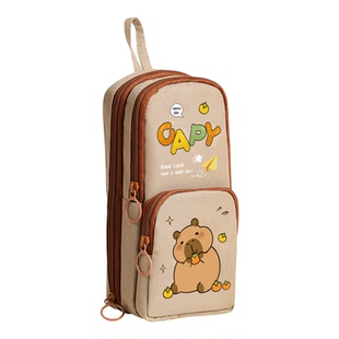 卡通笔袋定制印logo小学生文具收纳袋培训班招生礼品大容量铅笔盒