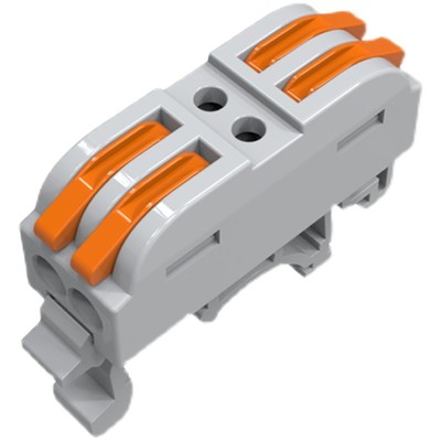 导轨式快速接线端子排电线连接