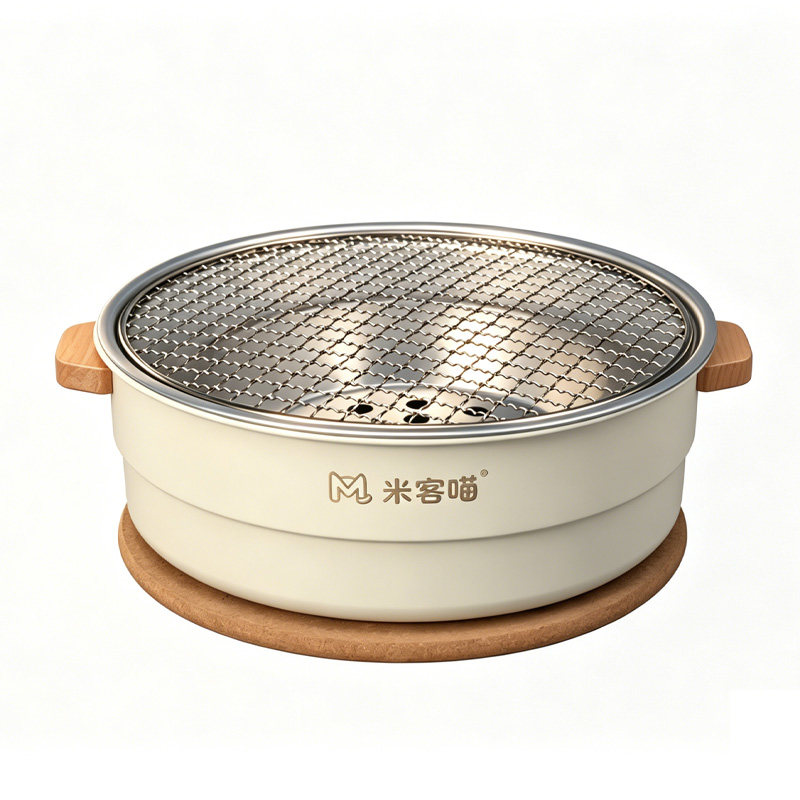 商用碳烤炉户外煮茶炉烧烤炉炭火烤肉炉庭院围炉煮茶炉无烟烧烤架