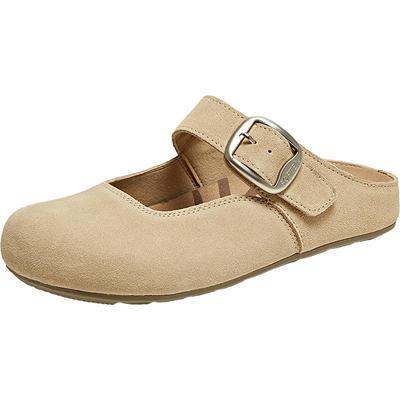 百思图2025夏季新款时尚简约复古风勃肯鞋平跟女拖鞋B9322BH5