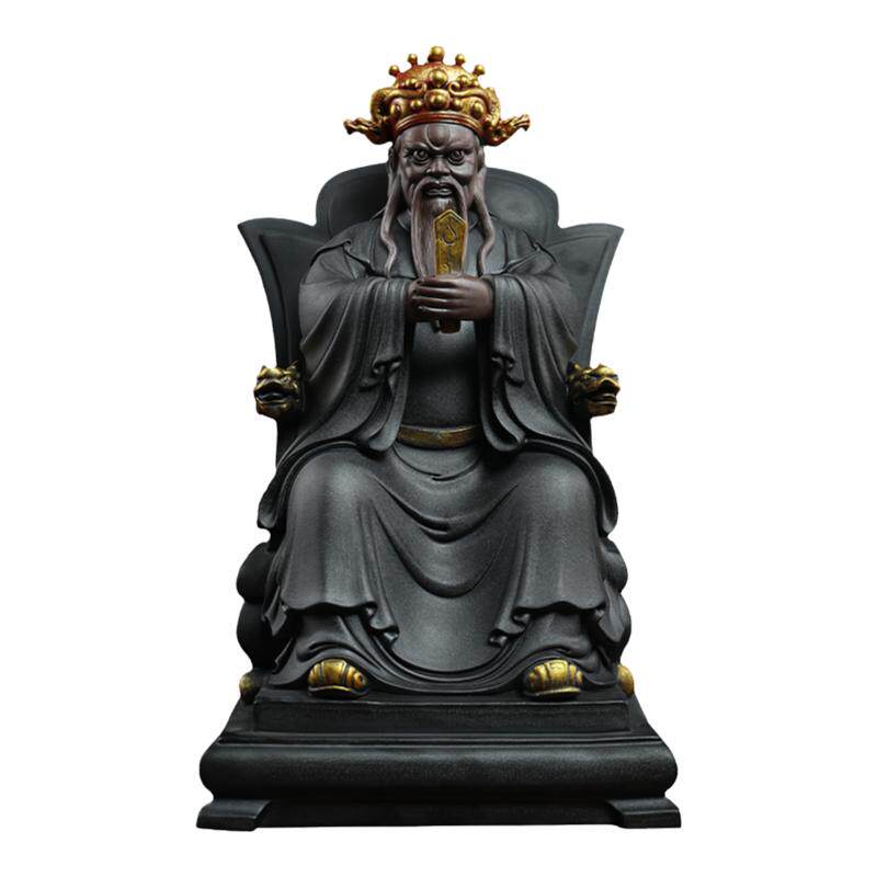 戴玉堂陶瓷摆件《龙五爷财神》五爷像广济龙王财神爷佛像供奉家用