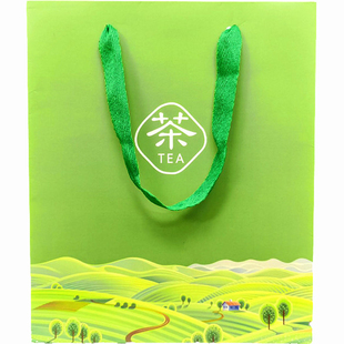 通用纸质手提袋加厚简约礼品袋清新茶叶包装袋高档手拎袋logo定制