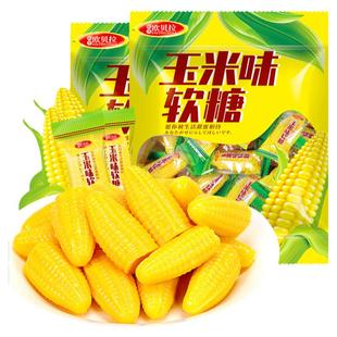 比比赞玉米味软糖喜糖婚庆网红爆款糖果零食批发散装橡皮糖过年货