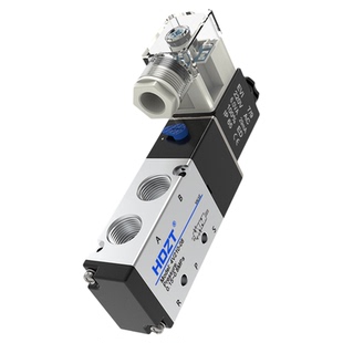 电磁阀4V210-08气缸换向气阀4V110-06控制阀AC220V二位五通电子阀