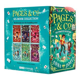 穿梭童话故事集系列6册英文原版小说 Pages & Co. Series  魔法冒险桥梁书 The Book Wanderers 故事 Anna James 奇幻冒险故事小说