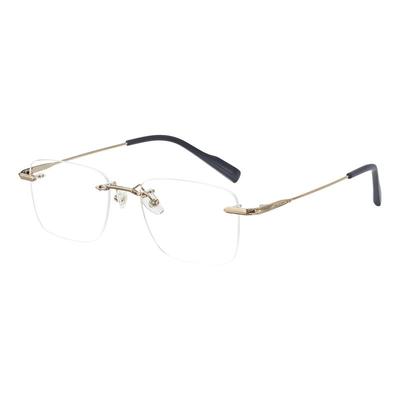 【王安宇同款】木九十无框男近视眼镜钛合金超轻镜框女MJ101FK060