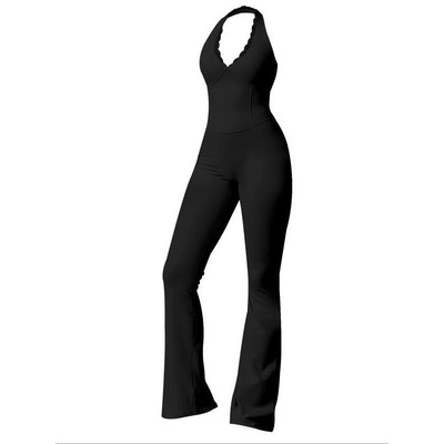 P 70394 Lace Neckline Yoga Bodysuit 瑜伽连体衣 跨境欧美