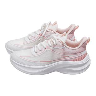 环球运动跑步鞋女款2026新款夏季飞织网面透气轻便初中生休闲鞋子