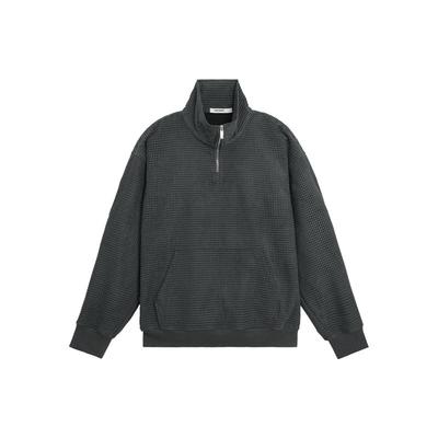 BODYDREAM肌理感半拉链卫衣男立领休闲长袖上衣/休闲裤运动套装