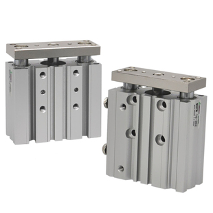 三杆三轴带导杆气缸TCM12/16/20X25X30X40X50X75X100-S TCL三轴缸