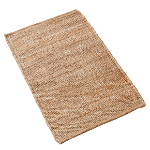 视觉味道 印度进口手工黄麻地垫编织复古客厅玄关地毯编织高级感