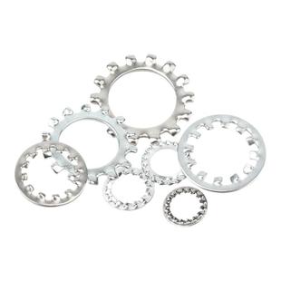 304不锈钢锁紧垫圈内外锯齿垫片镀锌内外多齿防滑止动防松平垫片