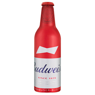 百威铝罐瓶装啤酒355ml*24瓶整箱国产Budweiser/红铝瓶拉格黄啤酒