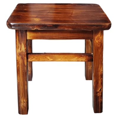 柏木客厅家用板凳整体榫卯结构