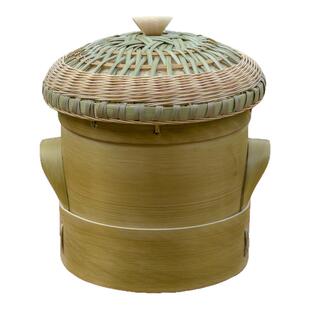 竹桶甑子家用老式竹子甑子煮饭木桶蒸饭竹子蒸饭桶手工编织竹甑子