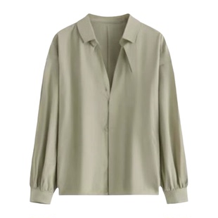 绿色防晒衬衫女外套夏季新款宽松休闲衬衣开衫时尚外搭长袖上衣薄