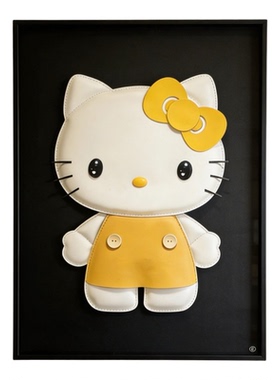 HelloKitty手工缝制装饰画礼物