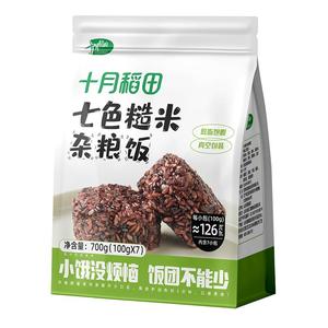 十月稻田 即食七色糙米饭团 100g*7枚*2袋