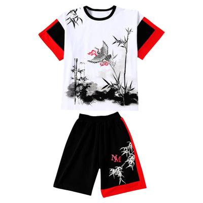 夏装套装纯棉童装衣服国风