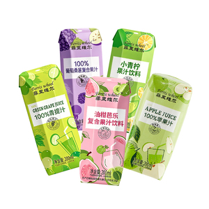 菲里维尔果汁整箱装苹果汁青提汁