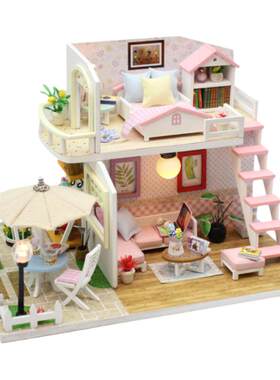 diy小屋粉黛阁楼手工女公主别墅