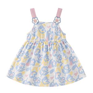 jellybaby女童纯棉夏季吊带裙