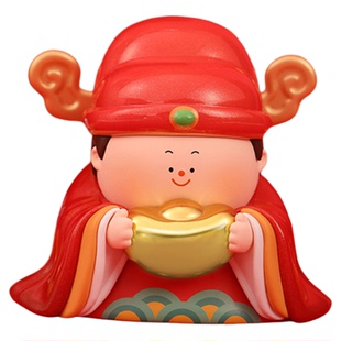 大美术馆 守护我们的神仙盲盒招财神工位桌面摆件手办生日礼物女