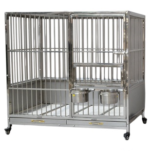 大牛室内不锈钢狗笼子带厕所大型犬专用边牧金毛中小型犬宠物狗窝