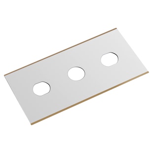 进口三孔刀片软包装pet薄膜牛皮纸铝箔胶带分切超薄0.1mm双面刀片