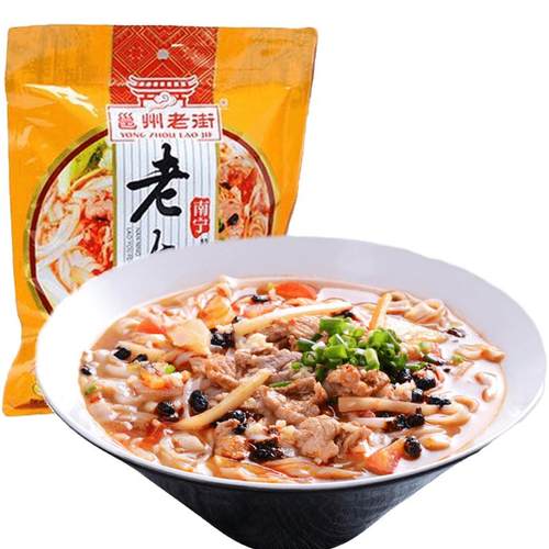 邕州老街正宗特产广西粉252g*3袋扁粉切粉南宁老友粉酱米粉速食