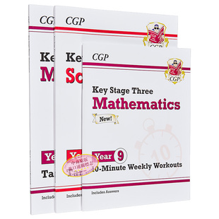 英国原版CGP教辅 KS3 Year 7-9 Science 科学练习册/10分钟周周练/复习指南/模拟测试/复习题卡 Targeted Workbook 大音