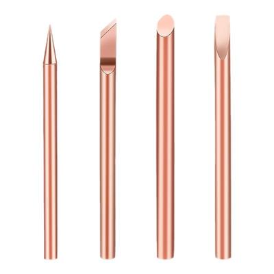 外热式纯紫铜电烙铁头刀头焊锡