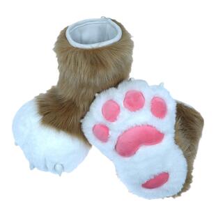 furry兽装Fursuit兽脚室内爪袜半装肉垫毛绒cos服饰配件手作现货